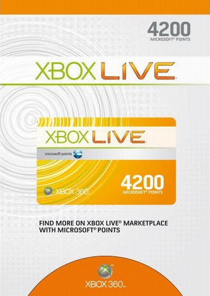 Xbox 360 Live 4200 Points