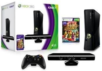 XBOX 360 4GB SLIM Kinect + darček hra Joy Ride