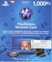 Sony Playstation Network Card - 1000 Kč (PS3/PSP/PSVita)