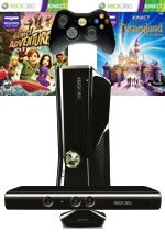 XBOX 360 Slim - herná konzola (4GB) + ovládač Kinect + Disneyland Adventures